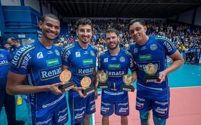 Com Bruninho MVP, times brasileiros formam seleção do Sul-Americano de vôlei