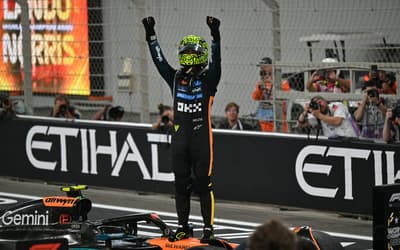 Atual campeão da F1, Lando Norris subiu ao topo do pódio pela primeira vez em Miami