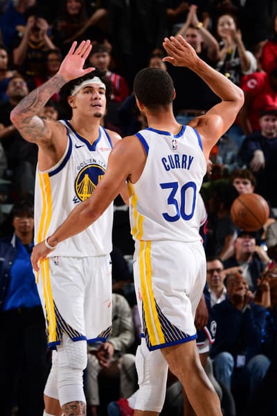 Warriors, de Gui Santos, vence de virada no Play-In da NBA; confira fotos