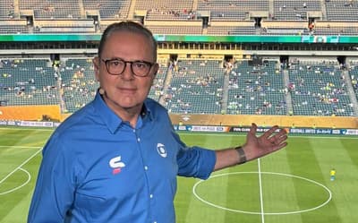 Web lamenta ausência de Luis Roberto na Copa e manda recado ao narrador: 'Melhoras'