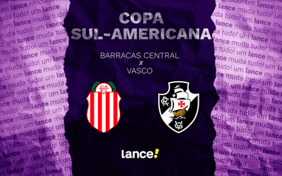 Barracas Central x Vasco: onde assistir e prováveis escalações do jogo pela Sul-Americana