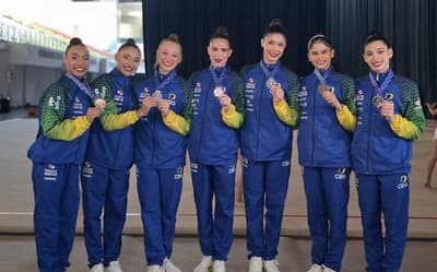 Ao som de Lady Gaga, Brasil conquista prata na Copa do Mundo de Ginástica Rítmica