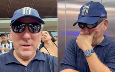 Textor se grava como infiltrado na torcida do Botafogo, mas tem disfarce descoberto