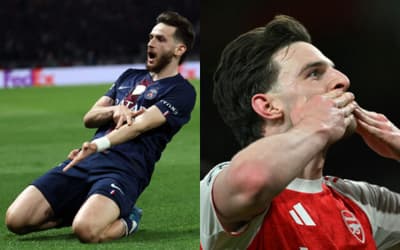 Conheça Kvaratskhelia e Rice: heróis invisíveis de PSG e Arsenal, finalistas da Champions