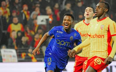 Ansu Fati em ação pelo Monaco (Foto: Reprodução/X)