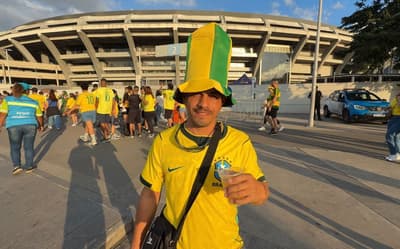 Torcedor viaja 633 km para ver jogo da Seleção Brasileira no Rio