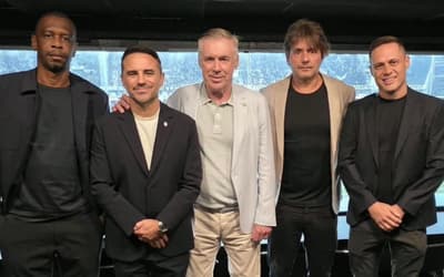 Ancelotti observa jogadores do Botafogo contra o Racing antes da Copa do Mundo