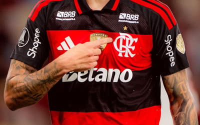 Camisa do Flamengo com a logo do BRB (Foto: Divulgação/Flamengo)
