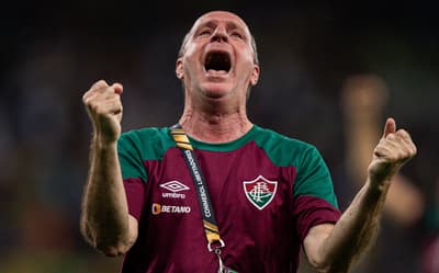 Nilton Petrone, o Filé, comemora título do Fluminense na Libertadores (Foto: Marcelo Gonçalves/ Fluminense FC)
