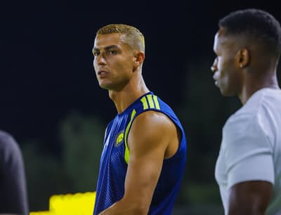 Cristiano Ronaldo em treinamento do Al-Nassr