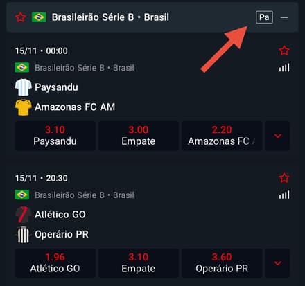 Captura da tela de jogos com pagamento antecipado na MC Games.