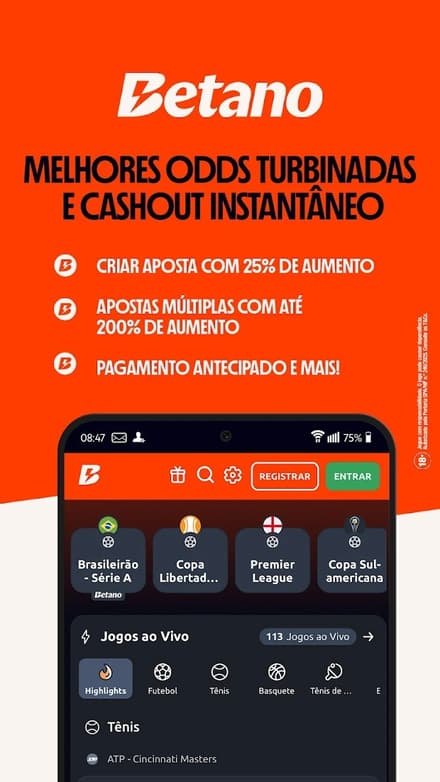 Imagem promocional da Betano, que mostra as vantagens da Betano para iniciantes