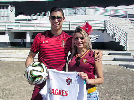 Sósia do Cristiano Ronaldo (Foto: Guilherme Borini)