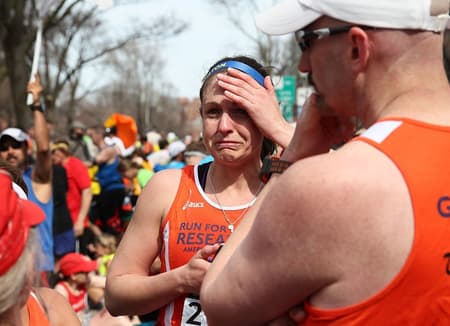 Explosões na Maratona de Boston (FOTO: Alex Trautwig/AFP)