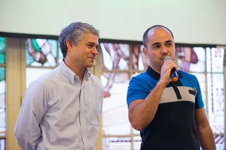 Peter Siemsen e Marcelo Teixeira (Foto: Bruno Haddad/FFC)