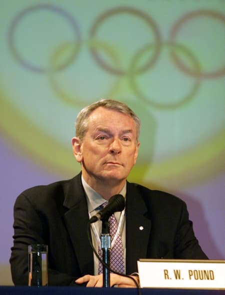 Dick Pound em evento do Comitê Olímpico Internacional (Foto: AP)