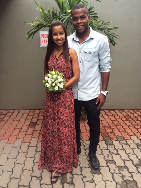 Vinicius Tanque com a esposa (Foto: Divulgação)