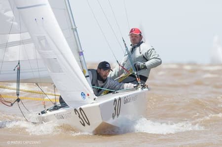 Lars Grael e Samuel Gonçalves, campeões mundiais de Star 2015 (Foto: Divulgação/Matias Capizzano )