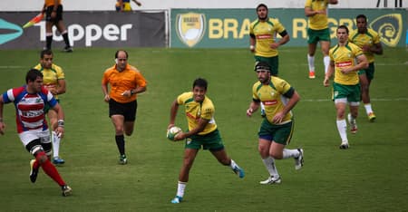 Seleção Brasileira de Rugby durante treinamento (Foto: Dannielle Abreu/CBRu)