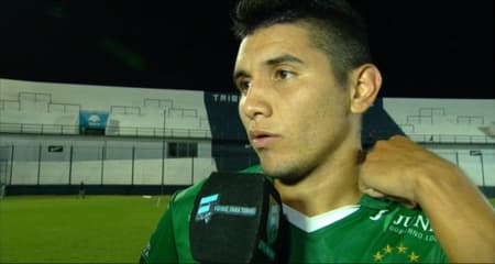 Gervasio Núñez com a camisa do Sarmiento (Reprodução de internet)