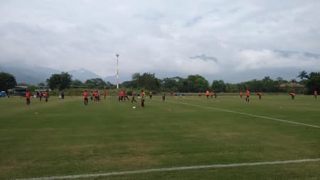Treino do Flamengo neste domingo (Foto: Paulo Victor Reis)