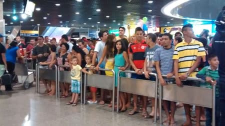 HOME - Ceará x Flamengo - Amistoso - Desembarque em Fortaleza (Foto: Diego Morais)
