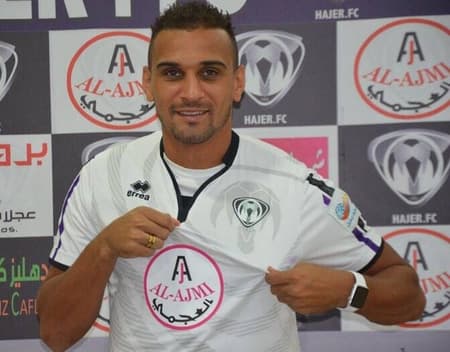 Atacante Bruno Lopes, do Hajer Club, da Arábia Saudita