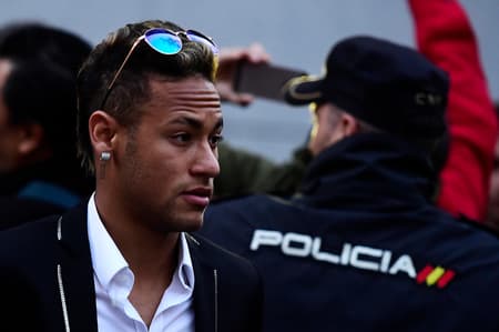Neymar em Madri(foto:JAVIER SORIANO / AFP)