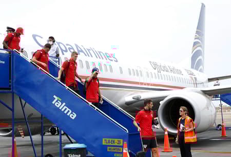 Libertadores Desembarque São Paulo - Peru (foto:Ari Ferreira/LANCE!Press)