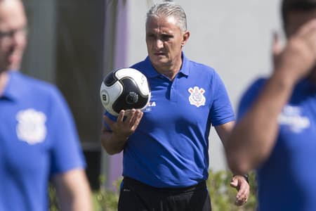 Treino Corinthians - Tite (foto:Daniel Augusto Jr)