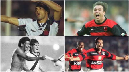 Montagem - duelo - Flamengo x Vasco