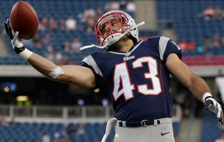 Nate Ebner atua como defensive back no New England Patriots (Foto: Divulgação/New England Patriots)
