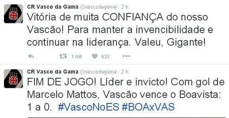 Vasco twitter