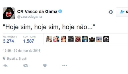 Vasco no Twitter