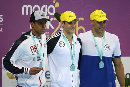 Natação 4x100m com Marcelo, Nicolas, João e Matheus (foto:Divulgação)