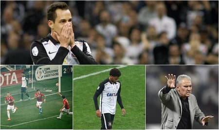 MOBILE - Eliminação do Corinthians na Libertadores (Foto: Arte LANCE!)