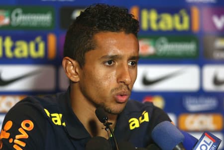 Zagueiro Marquinhos dá coletiva na Seleção Brasileira (Foto: Lucas Figueiredo / MoWA Press)