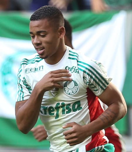Gabriel Jesus contra o Flamengo