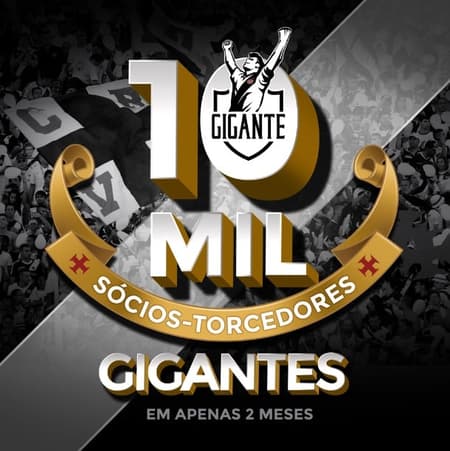 Vasco 10 mil sócios