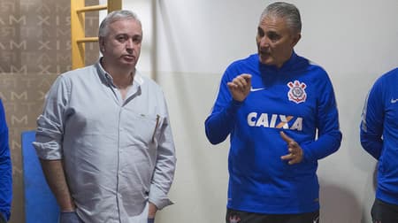 Roberto de Andrade na despedida do Tite