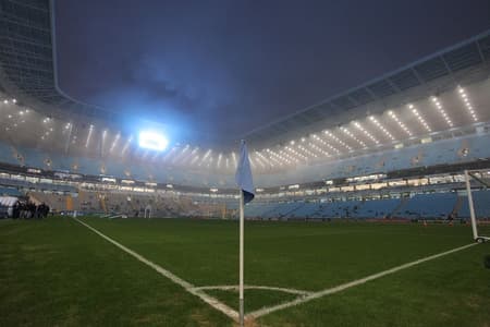 Neblina tomou conta da Arena antes do jogo