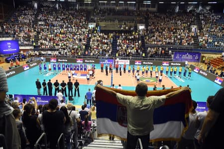 Liga Mundial de Vôlei - Brasil x Sérvia