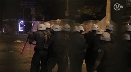 Confusão entre Policiais Militares e torcedores do São Paulo no Morumbi