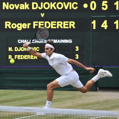 2014 Roger Federer perdeu para  Novak Djokovic