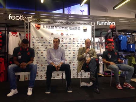 Apresentação dos novos reforços aconteceu na sede da Gávea