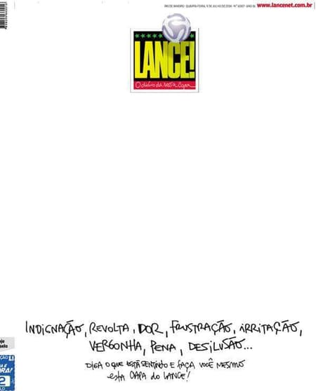 LANCE! optou por deixar os leitores fazerem a capa