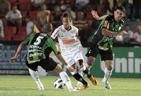 Último confronto: América-MG 1x2 Santos - 21/09/2011