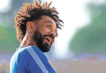 Cristian em treino do Corinthians