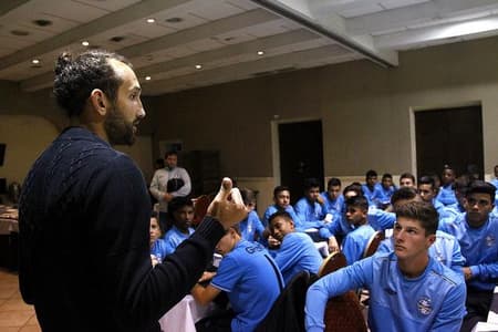 Visita de Barcos aos jovens do Grêmio&nbsp;