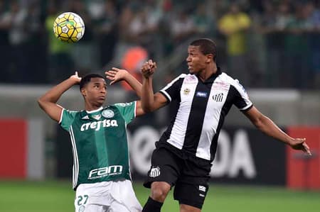 Último confronto: Palmeiras 1 x 1 Santos, pelo Campeonato Brasileiro - 12/7/2016